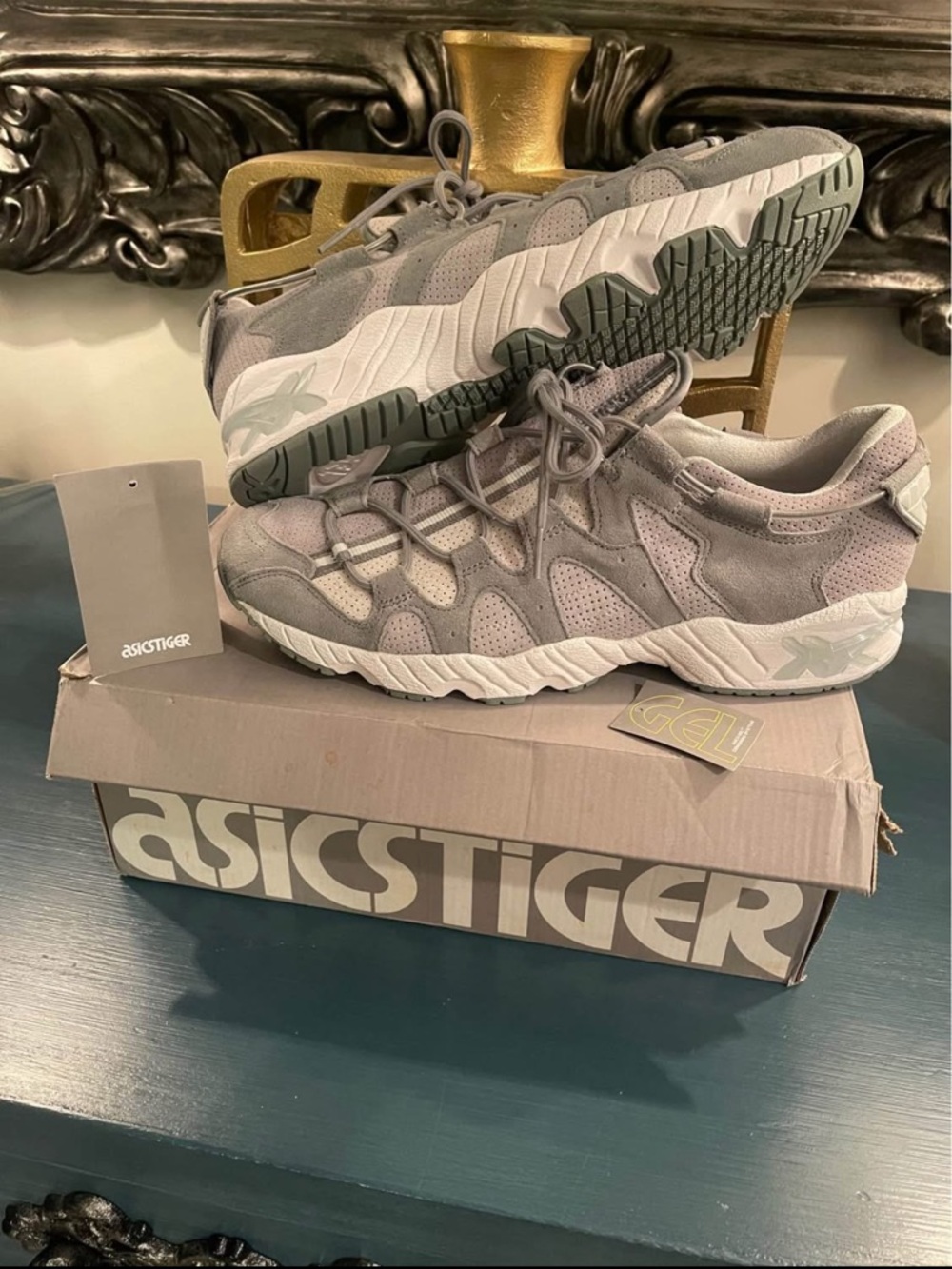 ASICS NEW Tiger Gray Mai Gel Men’s Sz 11 Sneakers